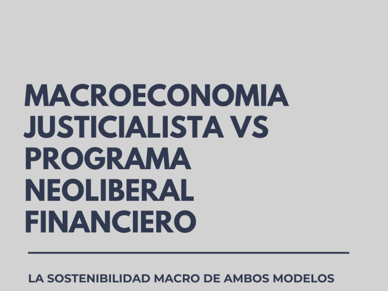 MACROECONOMIA JUSTICIALISTA VS PROGRAMA NEOLIBERAL FINANCIERO
